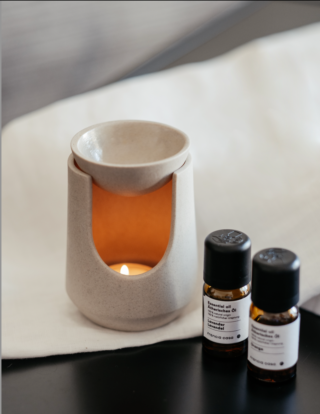 Natural clay essential oil diffuser - Handmade in Southern Spain