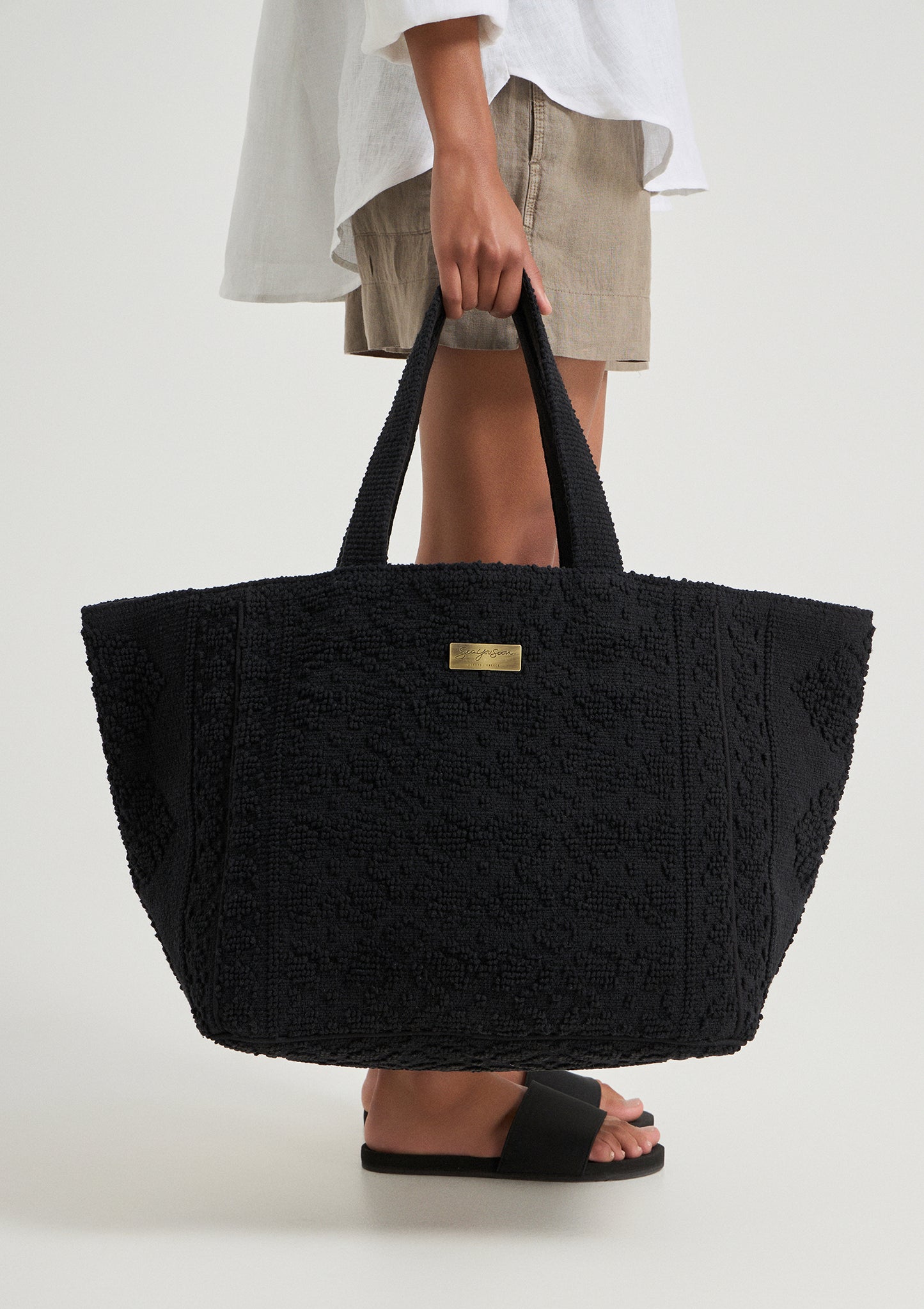 Hermosa Tragetasche schwarz / Vorbestellung