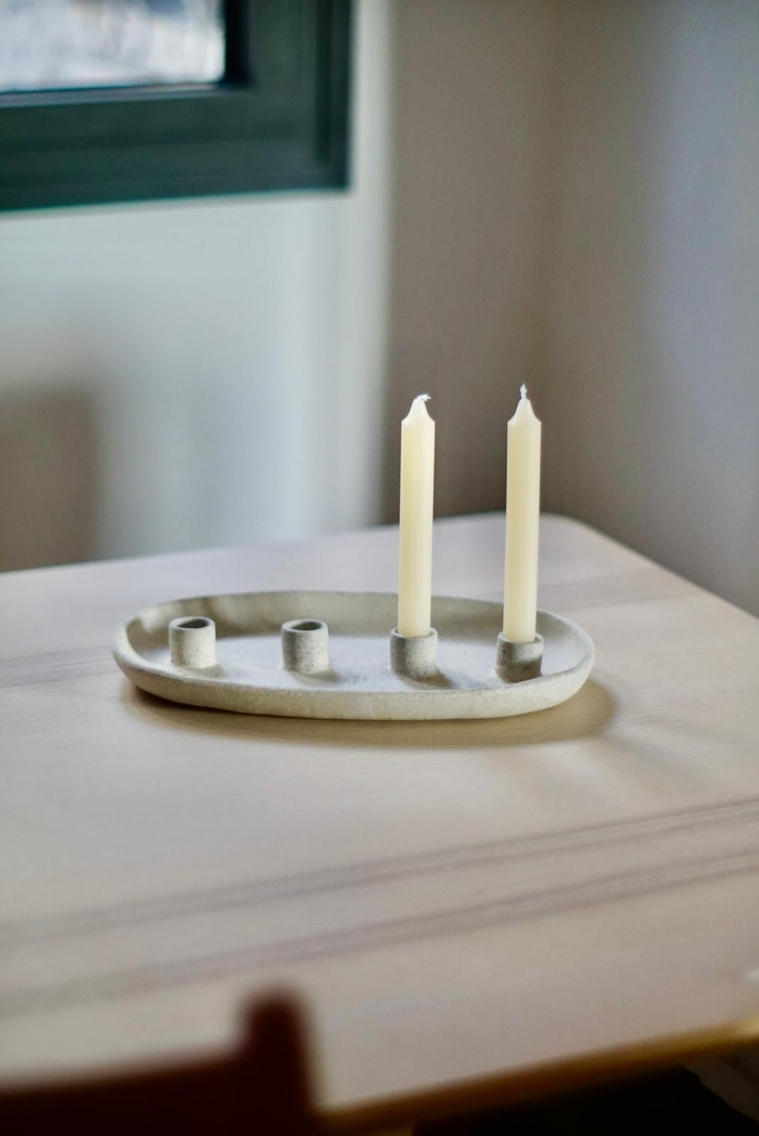 Oval candle tray - limited edition