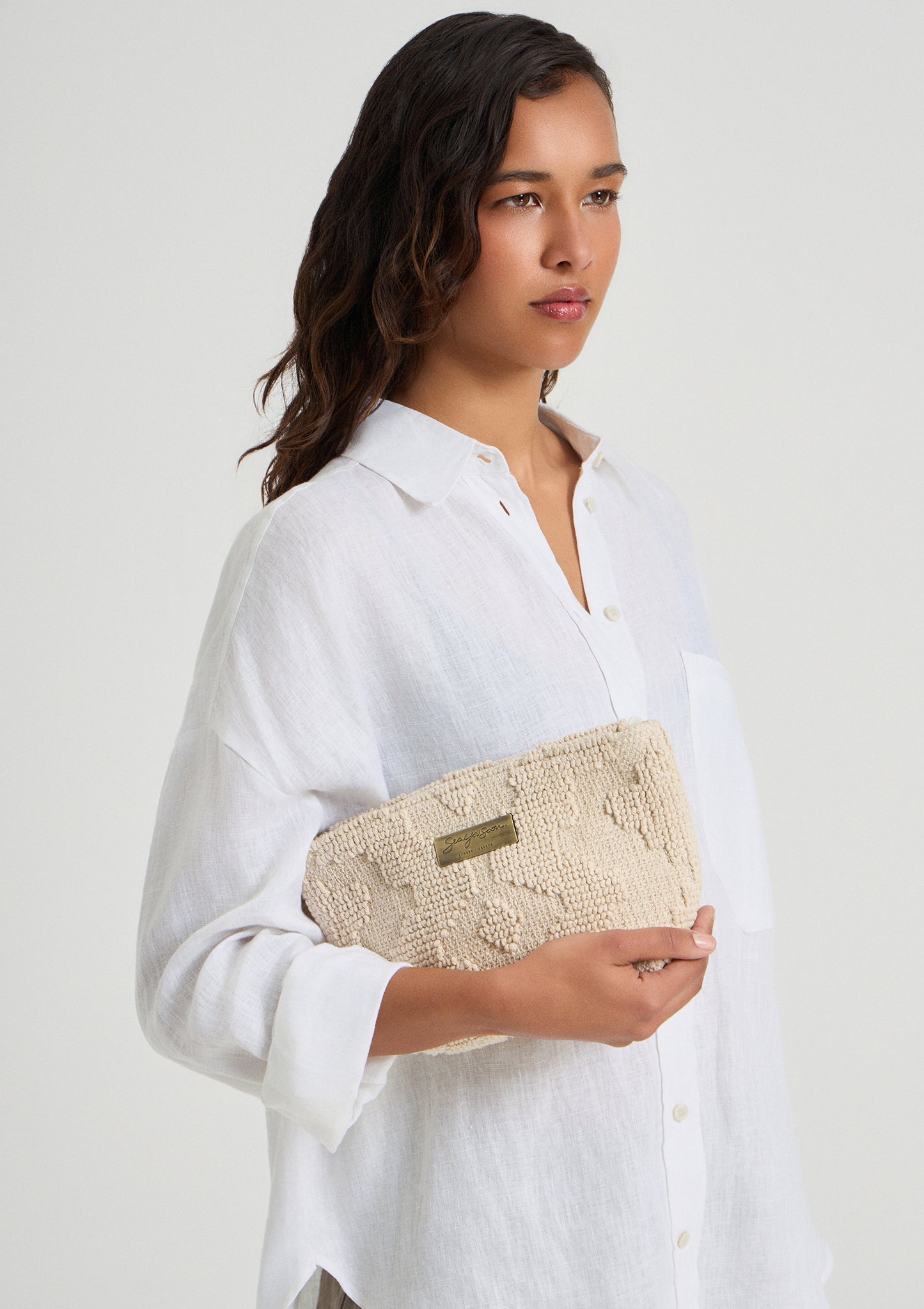 Marsala mini clutch natural / Pre-order