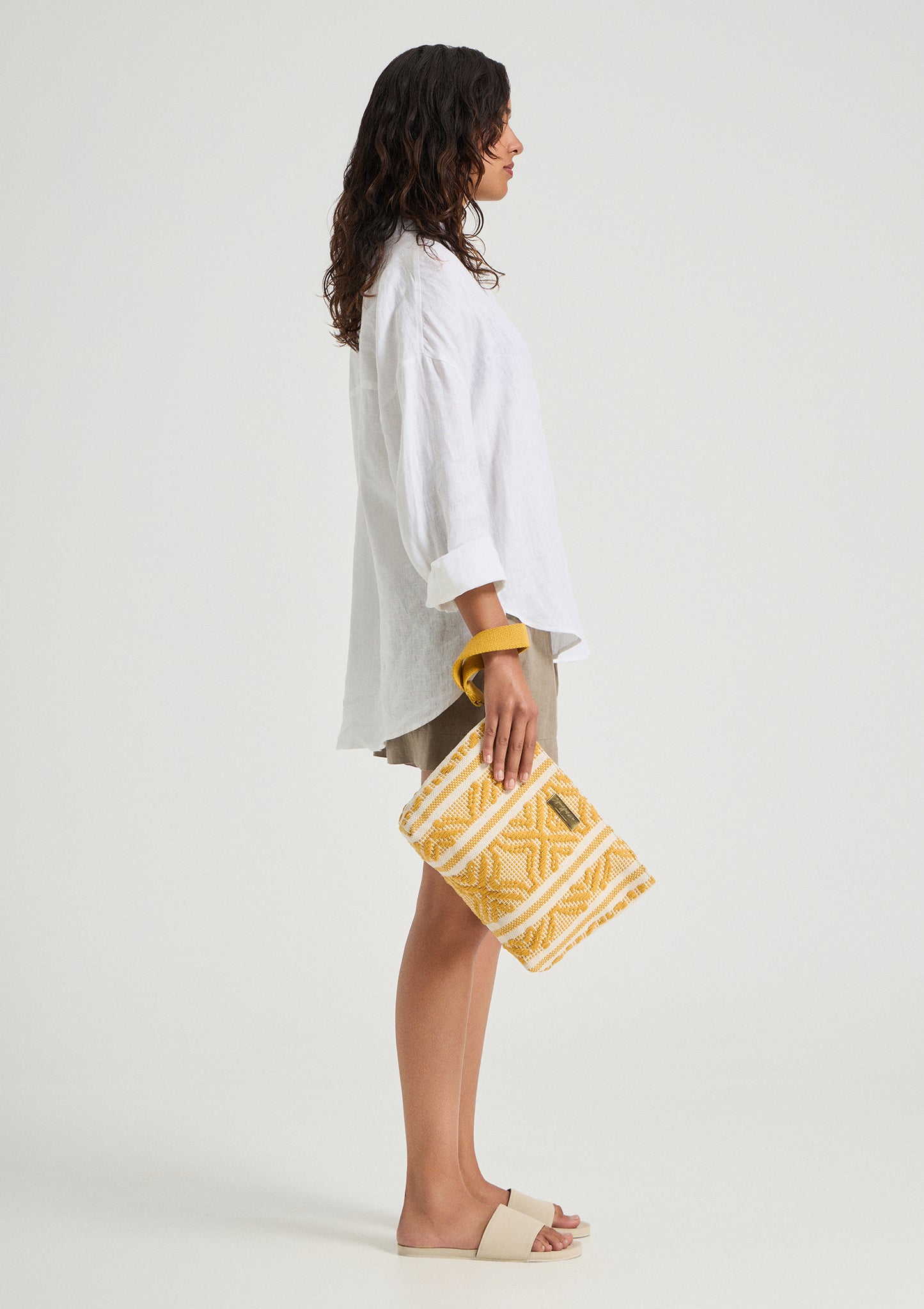 Sorrento Midi Clutch Senfgelb / Vorbestellung
