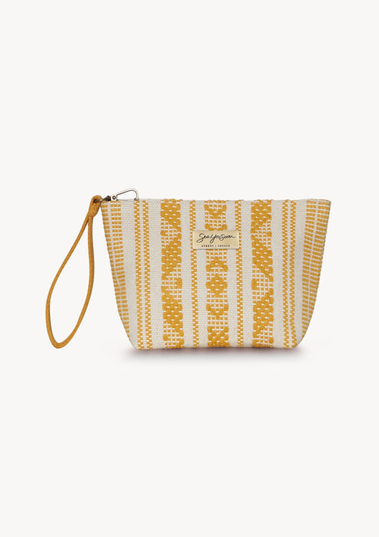Velassaru Mini-Clutch in Senfgelb / Vorbestellung